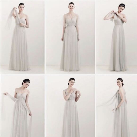 New Anthropologie BHLDN Jenny Yoo Annabelle Convertible Maxi Dress $260 Sz 6 - Picture 3 of 7